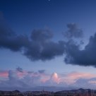 The moon in the sky